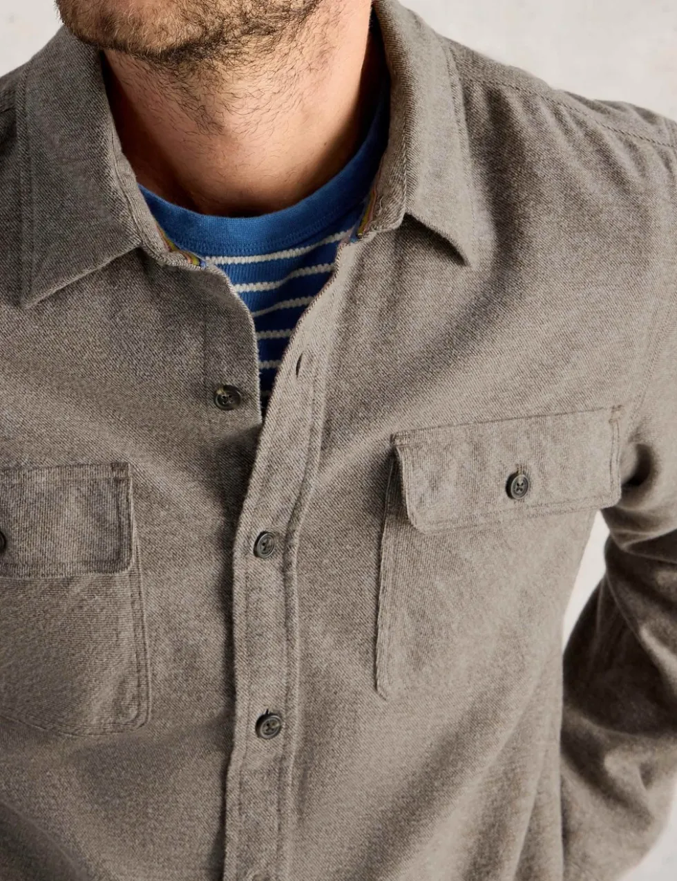 Regular Fit Pure Cotton Textured Shirt