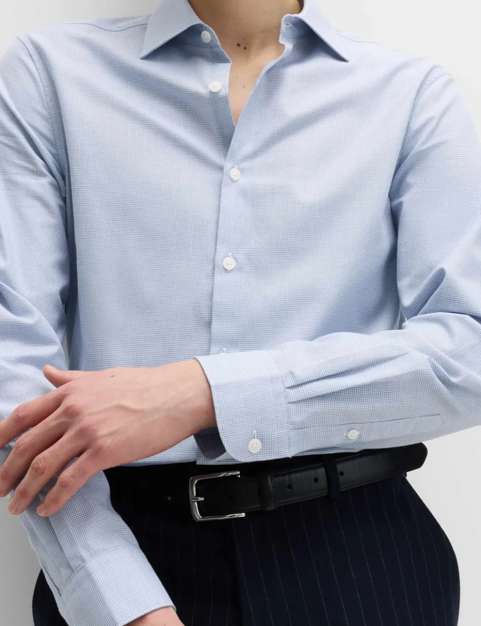 Regular Fit Pure Cotton Textured Shirt