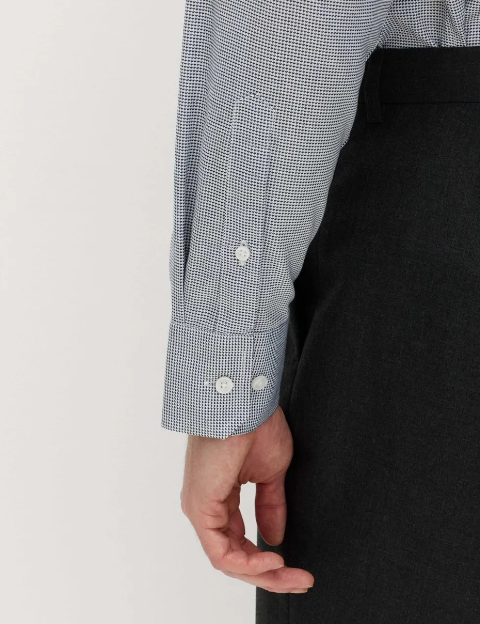 Regular Fit Pure Cotton Textured Luxury Shirt