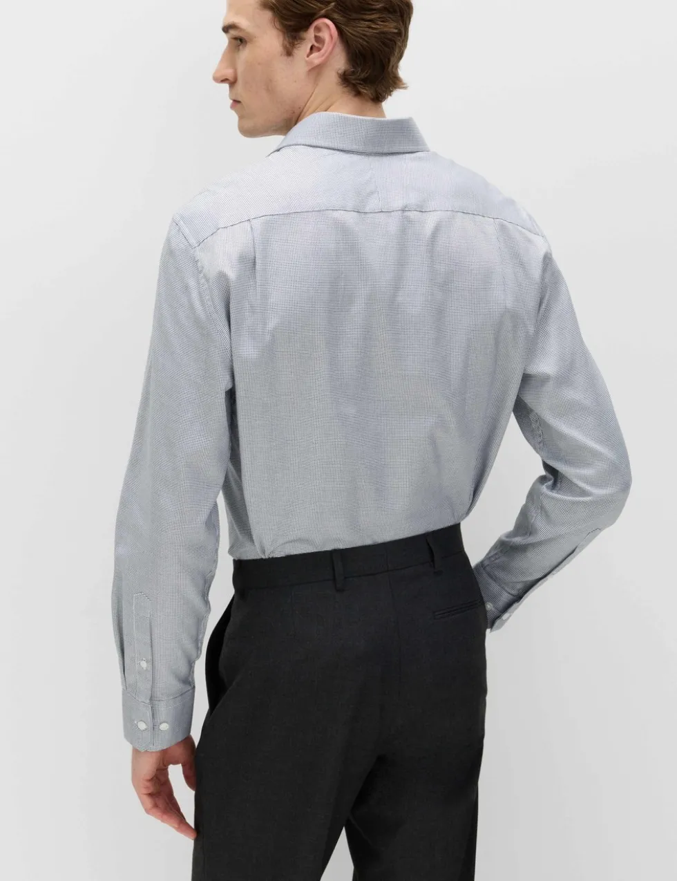 Regular Fit Pure Cotton Textured Luxury Shirt