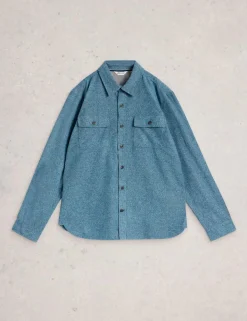 Regular Fit Pure Cotton Textured Shirt