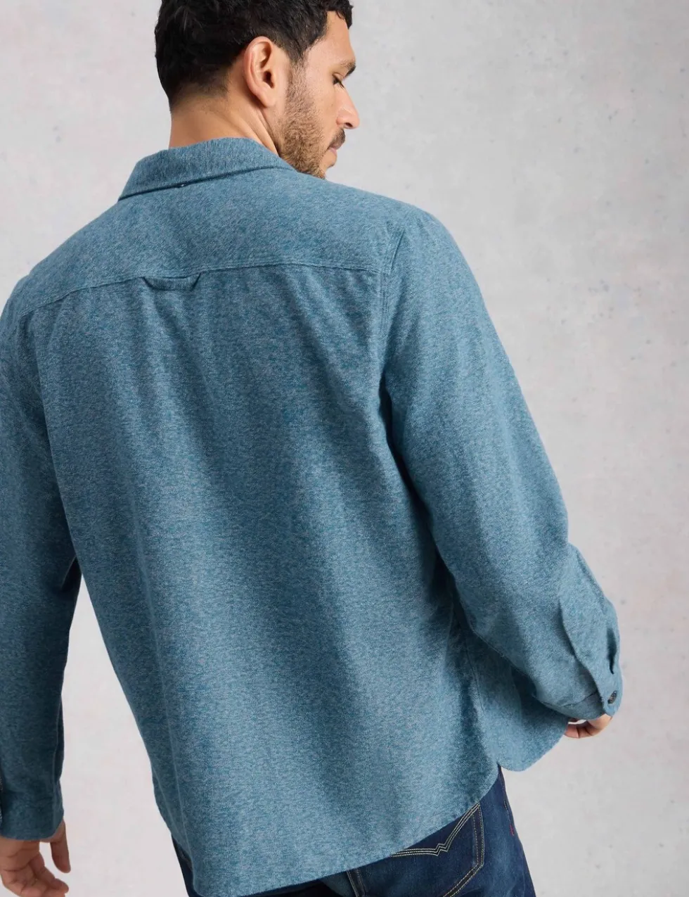 Regular Fit Pure Cotton Textured Shirt