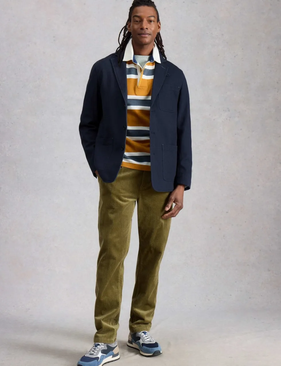 Regular Fit Pure Cotton Twill Blazer