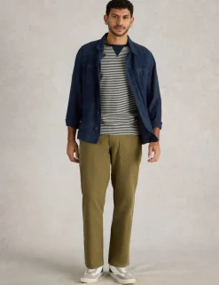 Regular Fit Pure Cotton Utility Trousers