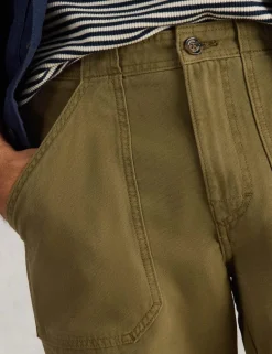 Regular Fit Pure Cotton Utility Trousers