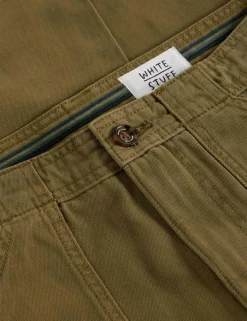Regular Fit Pure Cotton Utility Trousers