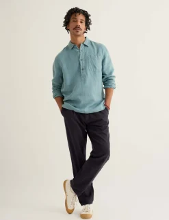 Regular Fit Pure Linen Overhead Shirt