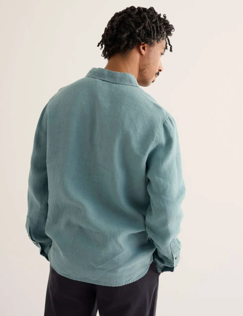 Regular Fit Pure Linen Overhead Shirt