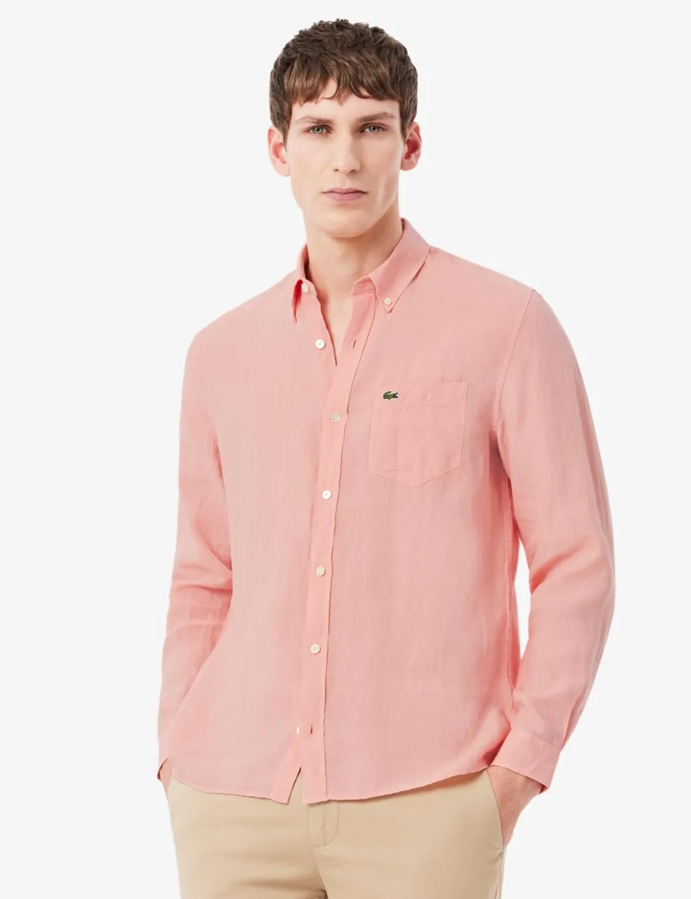 Regular Fit Pure Linen Oxford Shirt