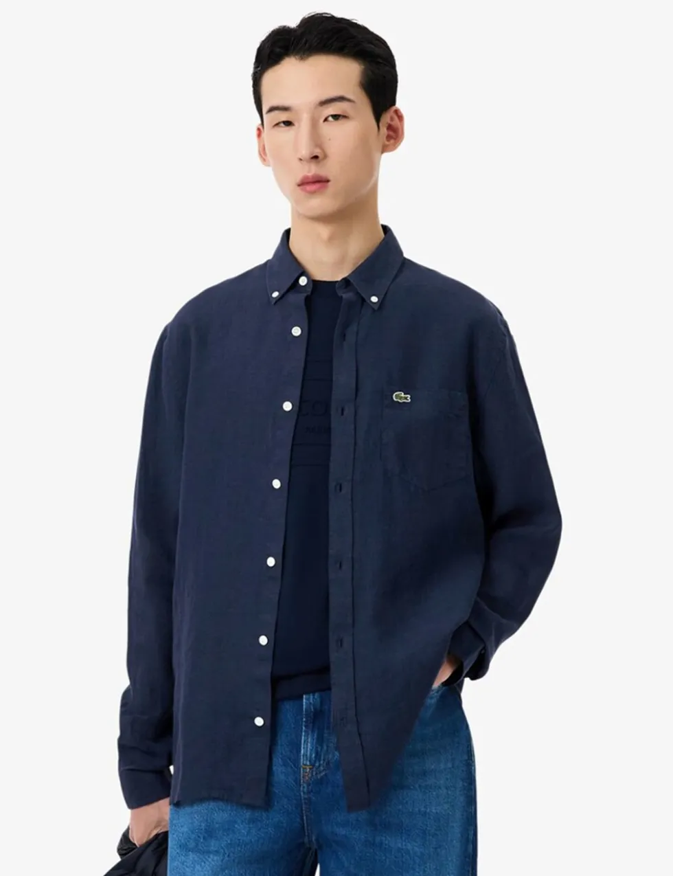 Regular Fit Pure Linen Oxford Shirt