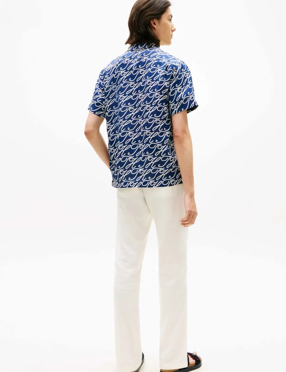 Regular Fit Pure Linen Printed Shirt