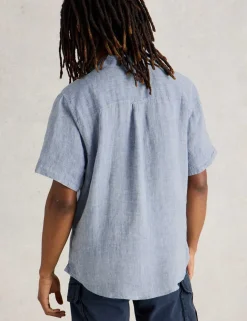 Regular Fit Pure Linen Short Sleeve Shirt