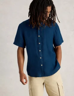 Regular Fit Pure Linen Short Sleeve Shirt