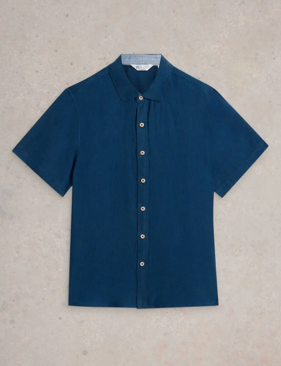 Regular Fit Pure Linen Short Sleeve Shirt