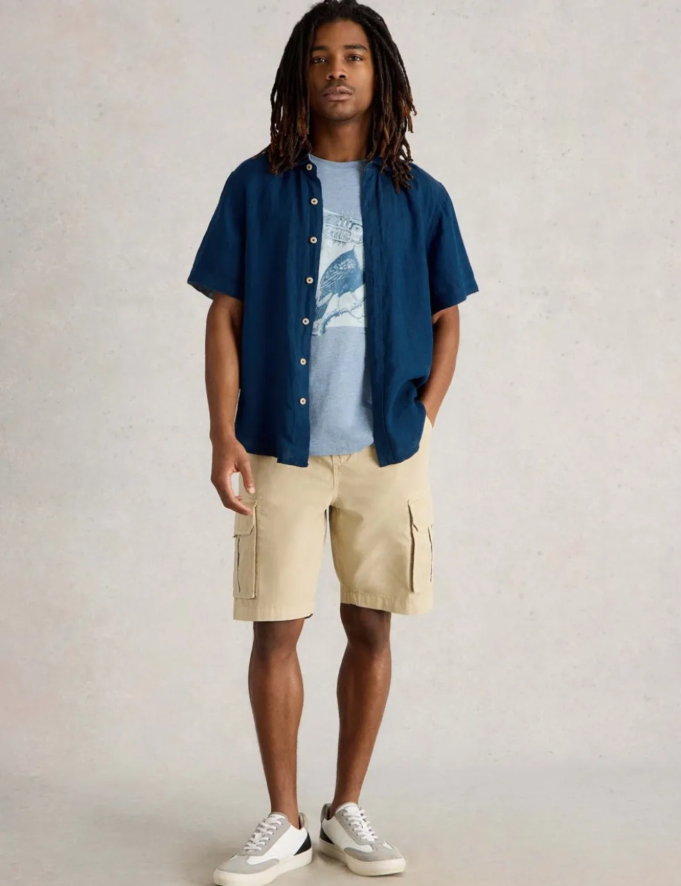 Regular Fit Pure Linen Short Sleeve Shirt