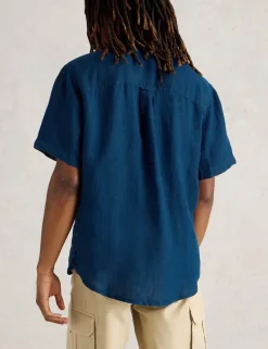 Regular Fit Pure Linen Short Sleeve Shirt