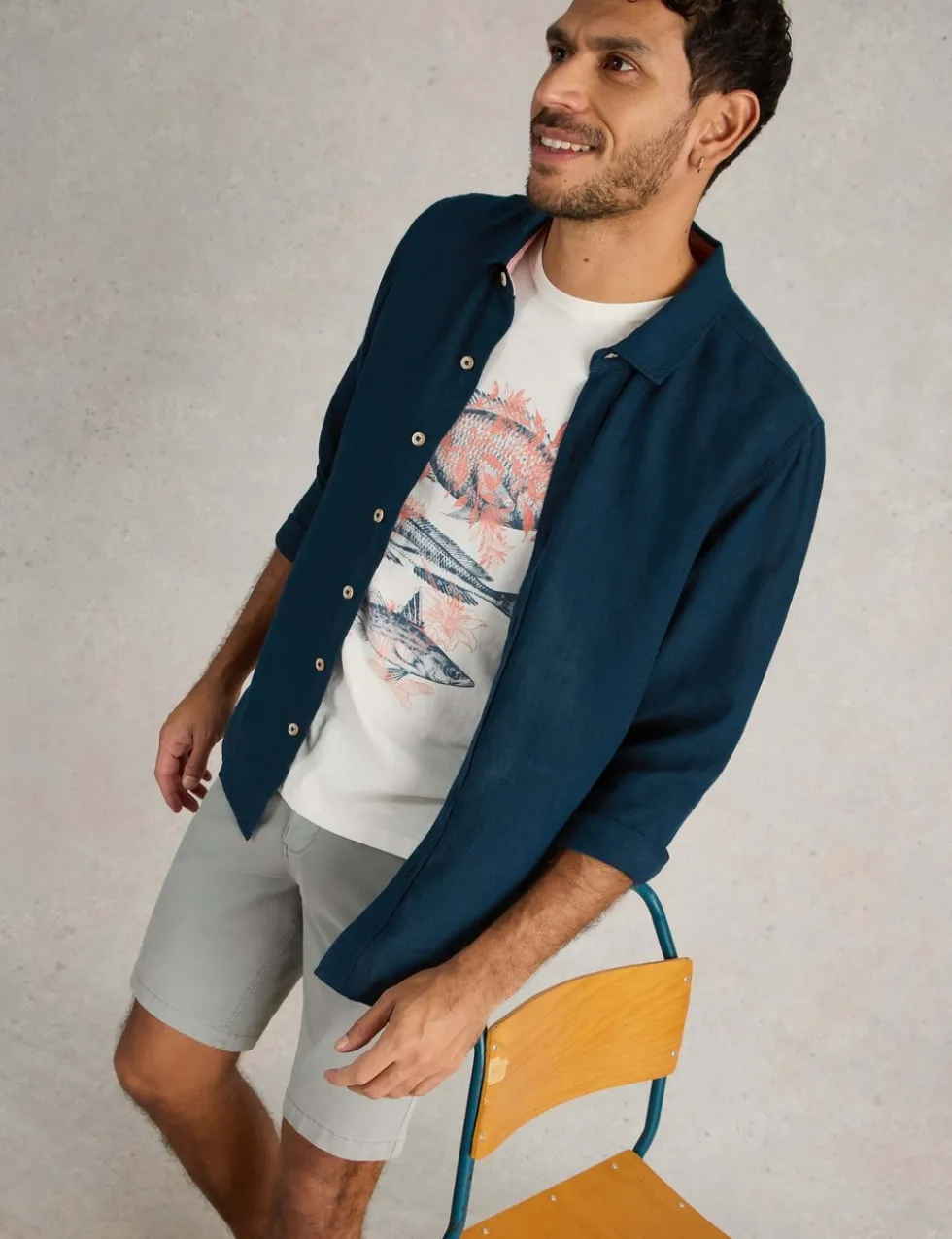Regular Fit Pure Linen Shirt