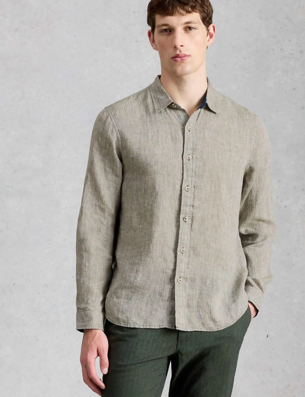 Regular Fit Pure Linen Shirt
