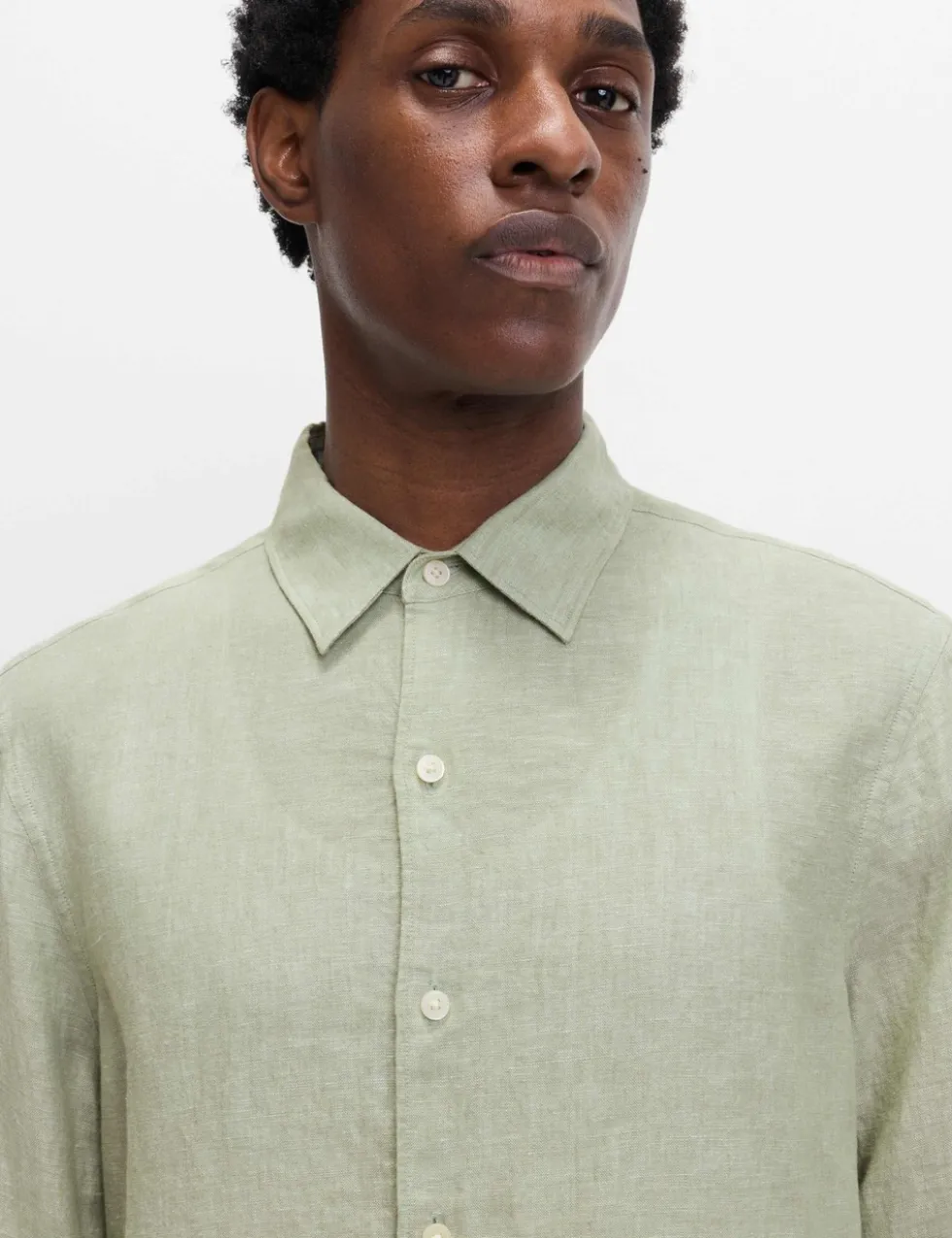 Regular Fit Pure Linen Shirt