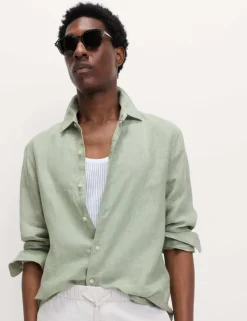 Regular Fit Pure Linen Shirt
