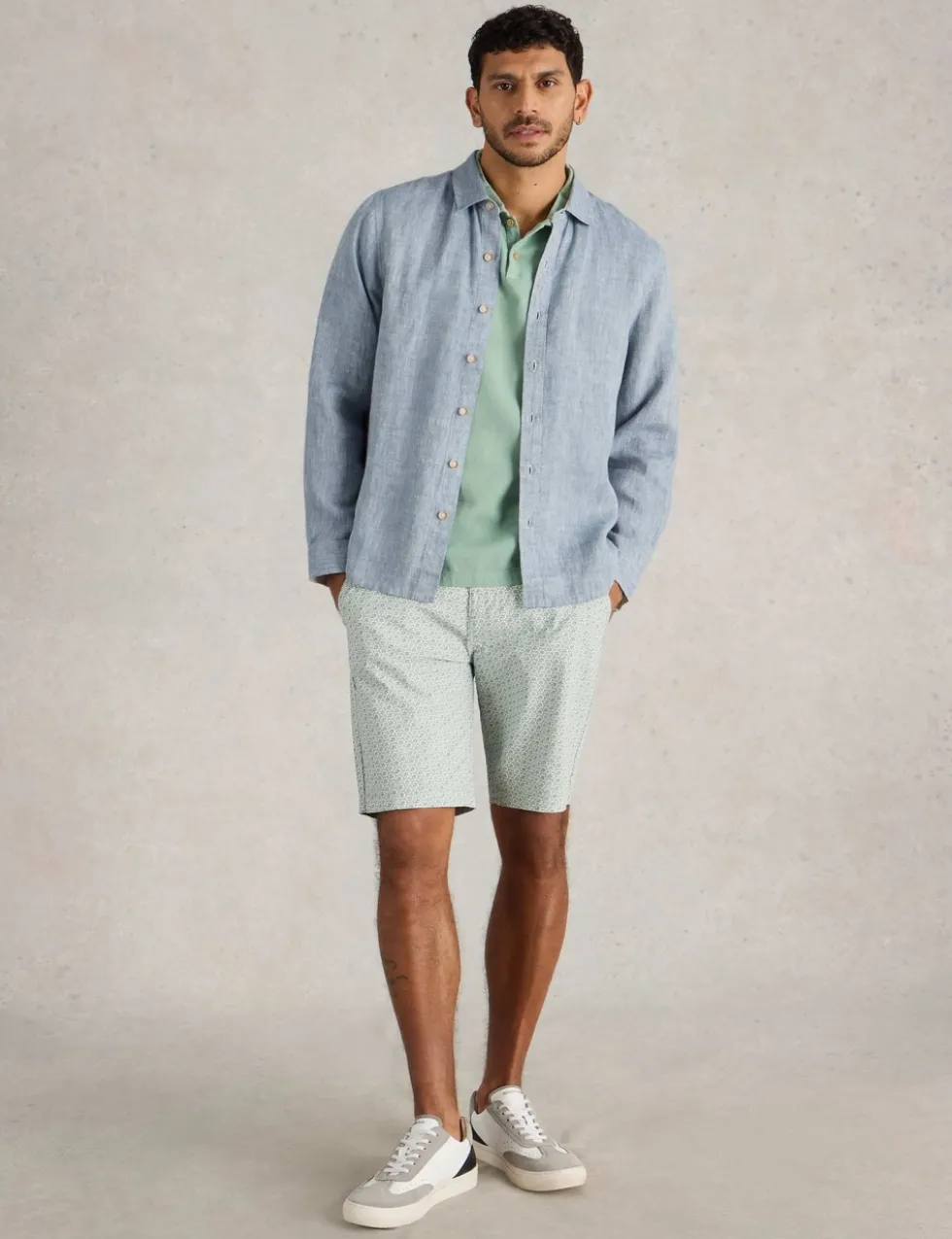Regular Fit Pure Linen Shirt