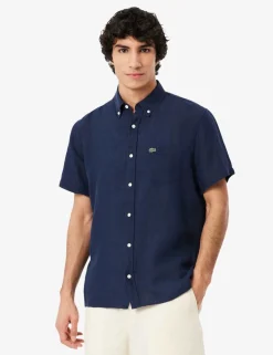 Regular Fit Pure Linen Short Sleeve Shirt