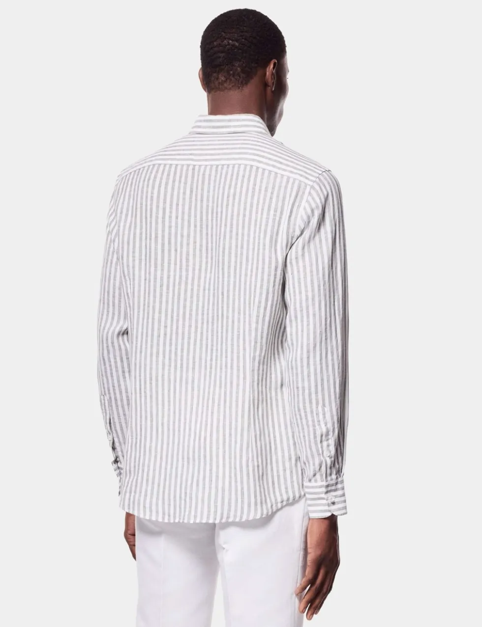 Regular Fit Pure Linen Striped Shirt
