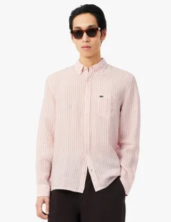 Regular Fit Pure Linen Striped Shirt