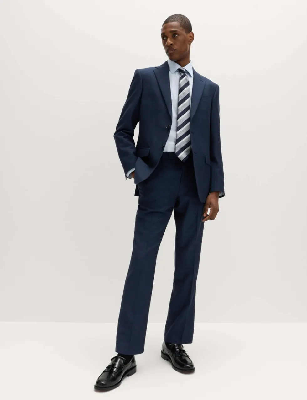 Regular Fit Pure Wool Suit Trousers