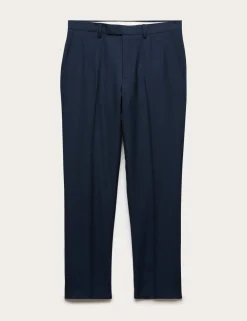 Regular Fit Pure Wool Suit Trousers