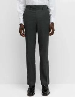 Regular Fit Pure Wool Suit Trousers