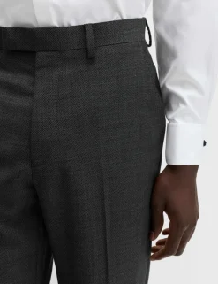 Regular Fit Pure Wool Suit Trousers