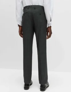 Regular Fit Pure Wool Suit Trousers