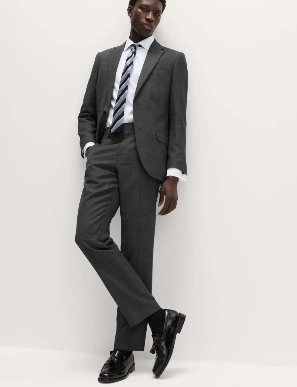 Regular Fit Pure Wool Suit Trousers