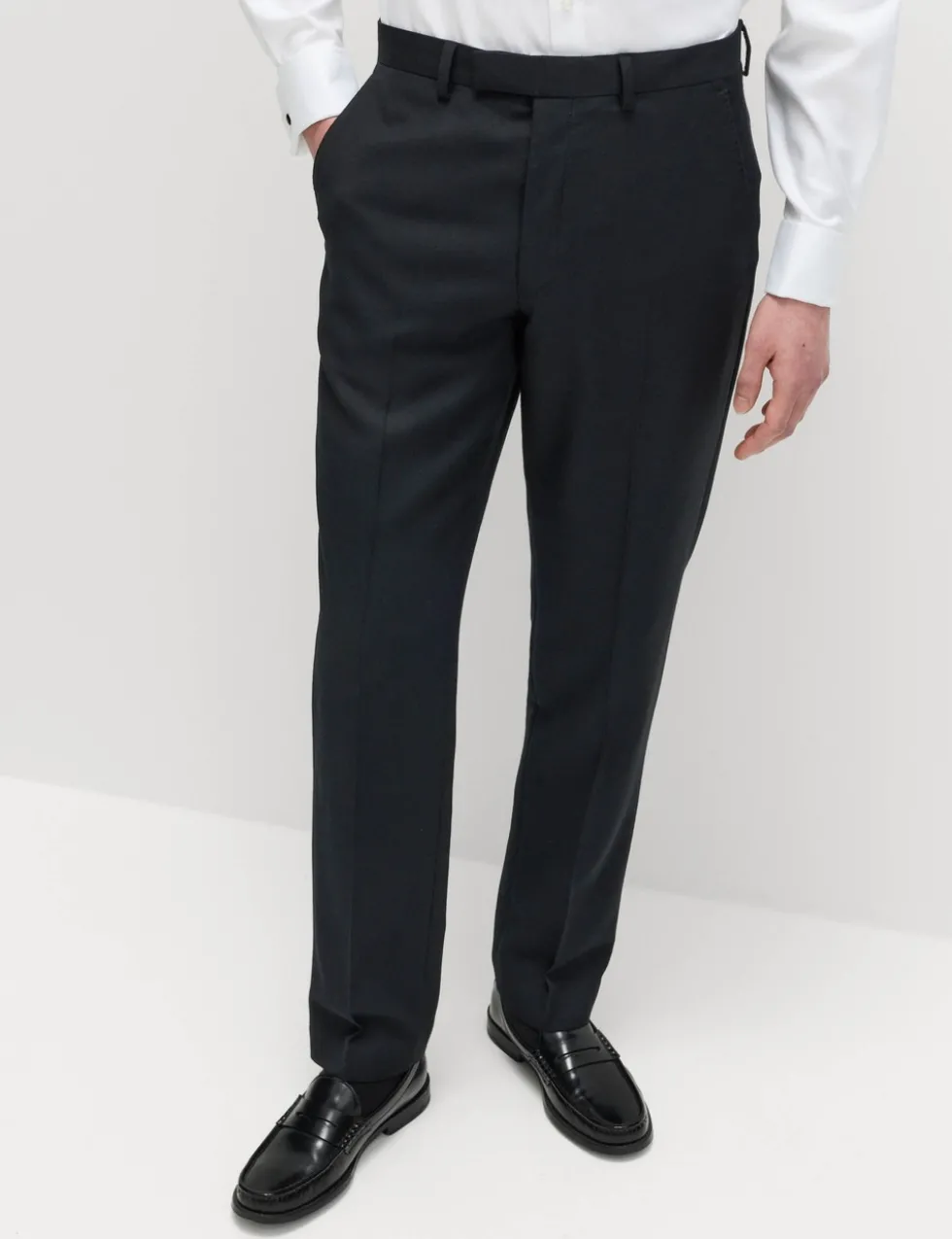 Regular Fit Pure Wool Suit Trousers