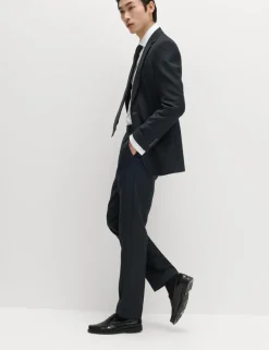Regular Fit Pure Wool Suit Trousers