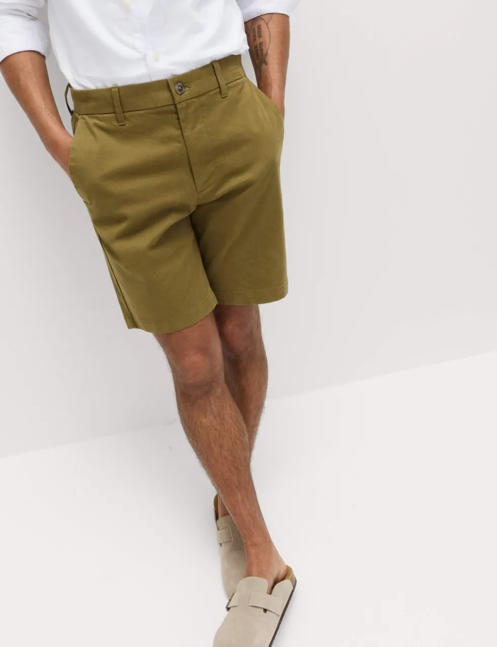 Regular Fit Stretch Chino Shorts