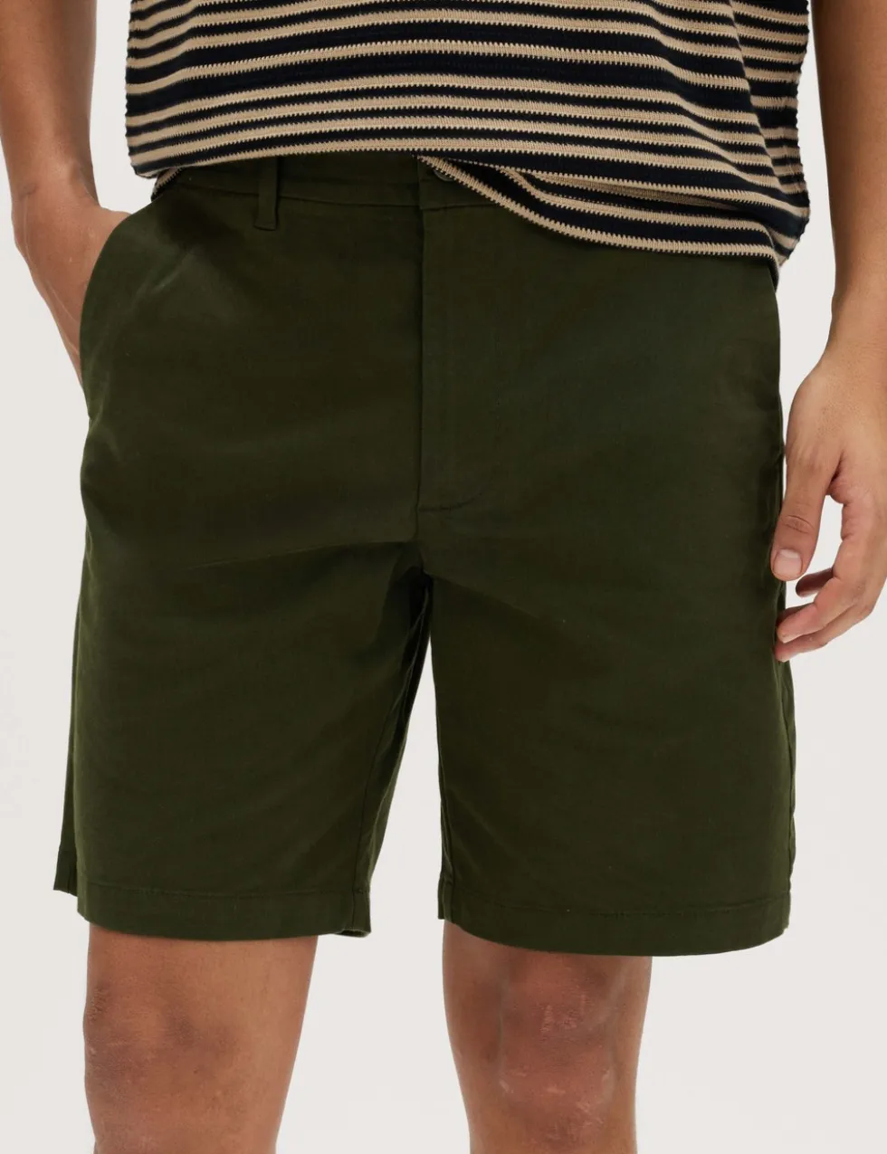 Regular Fit Stretch Chino Shorts