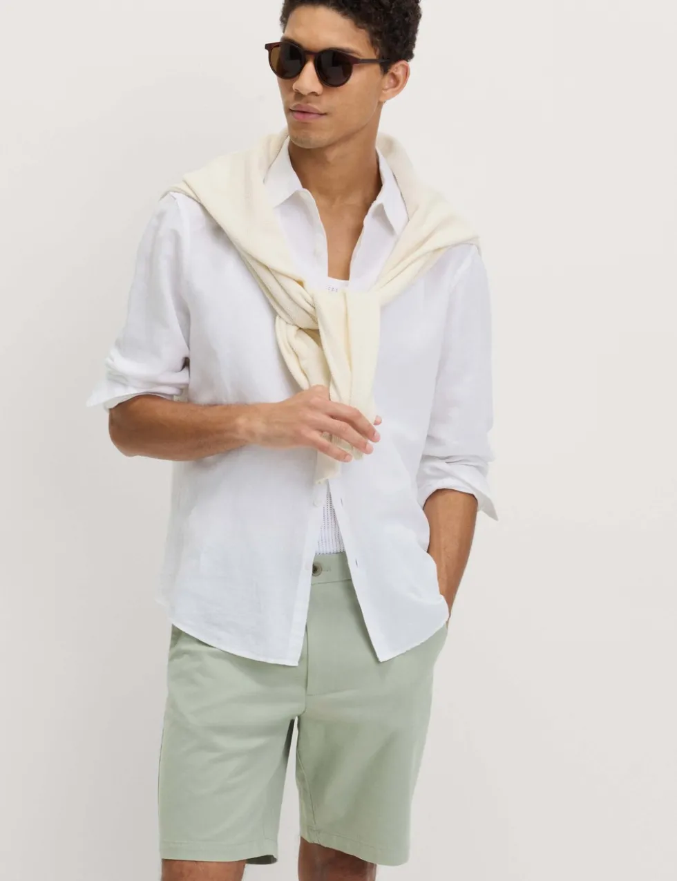 Regular Fit Stretch Chino Shorts
