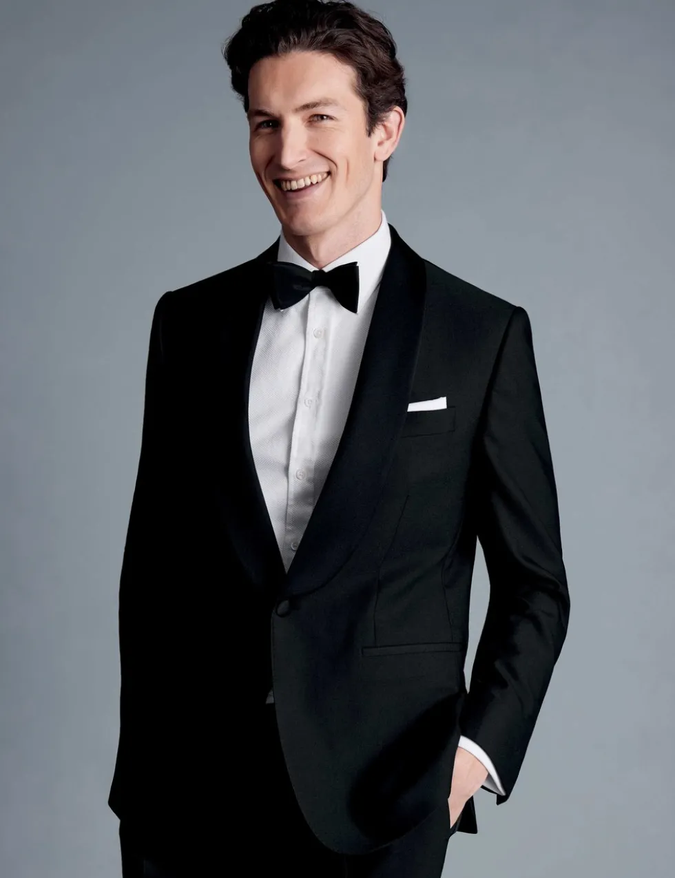 Regular Fit Super 120's Wool Tuxedo Jacket