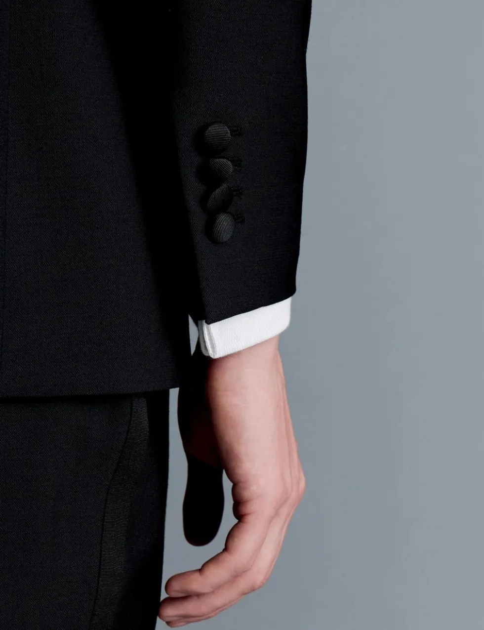 Regular Fit Super 120's Wool Tuxedo Jacket