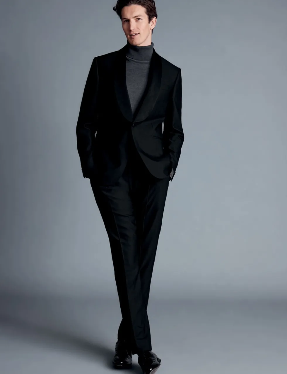 Regular Fit Super 120's Wool Tuxedo Jacket