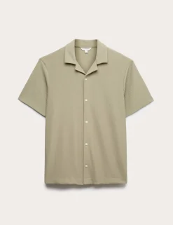 Regular Fit Textured Short Sleeve Shirt