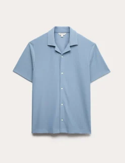 Regular Fit Textured Short Sleeve Shirt