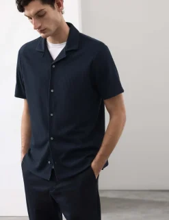 Regular Fit Textured Short Sleeve Shirt