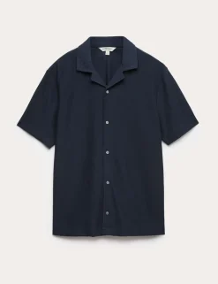 Regular Fit Textured Short Sleeve Shirt