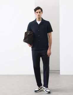 Regular Fit Textured Short Sleeve Shirt