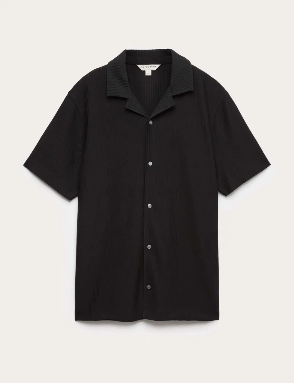 Regular Fit Textured Short Sleeve Shirt