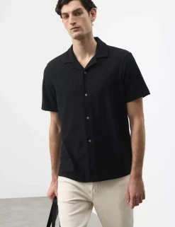 Regular Fit Textured Short Sleeve Shirt