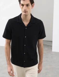 Regular Fit Textured Short Sleeve Shirt